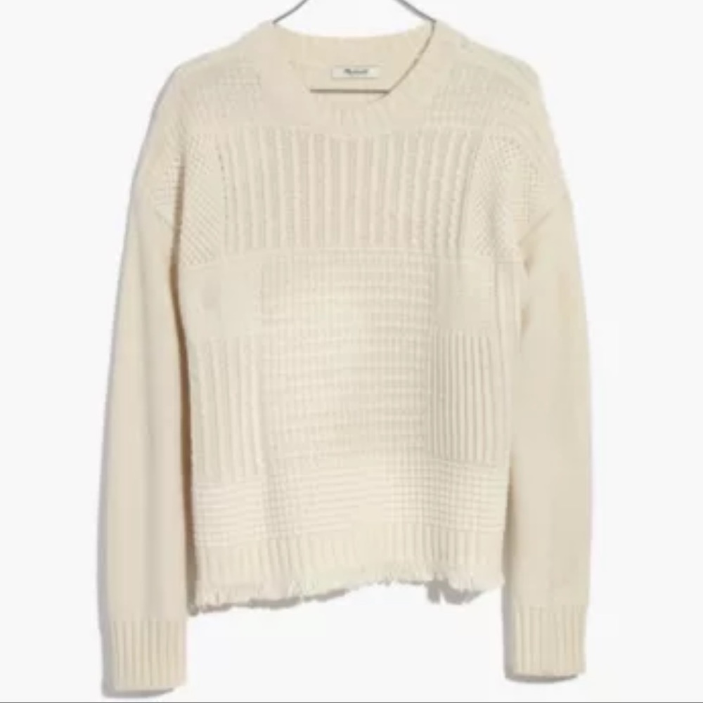 Madewell Stitchmix Pullover Sweater XL